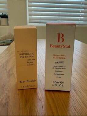 BeautyStat Universal C Skin Refiner and Kat Burki Nutrient-C Eye Cream Vit C Lot
